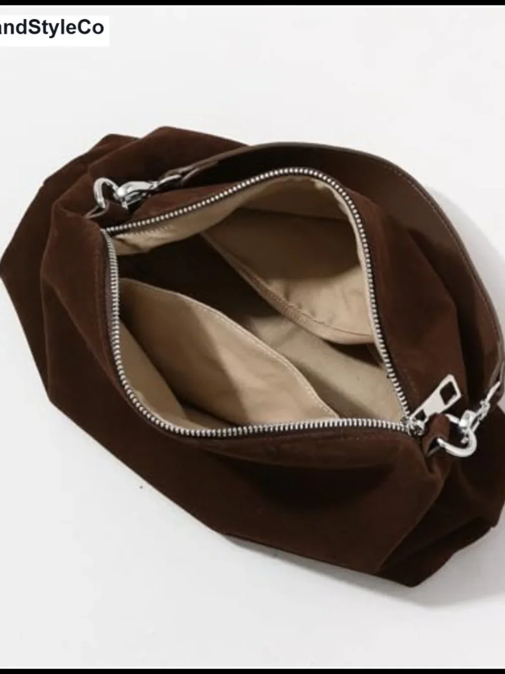Genuine Leather Suede Women's Tote Bag Hobo Shoulder Crossbody Purse